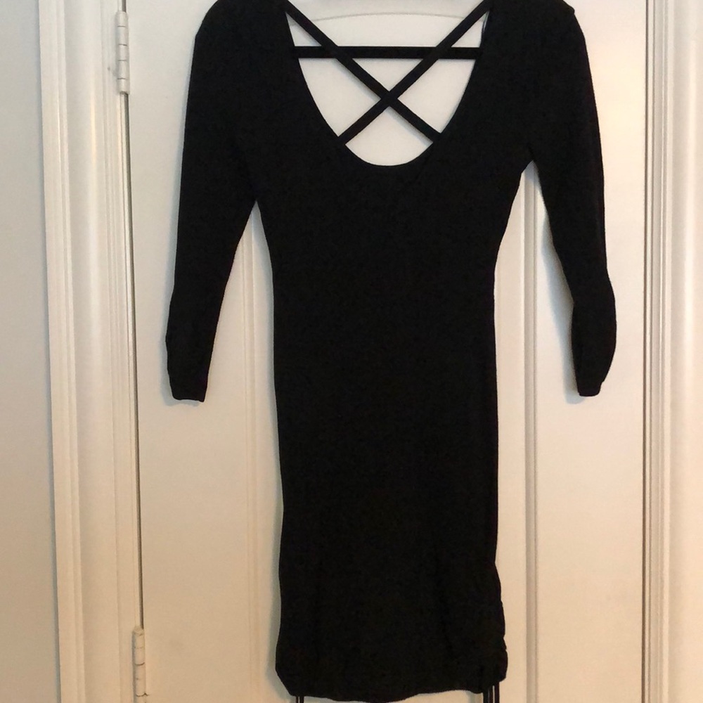 Black Guess Strapped Dress